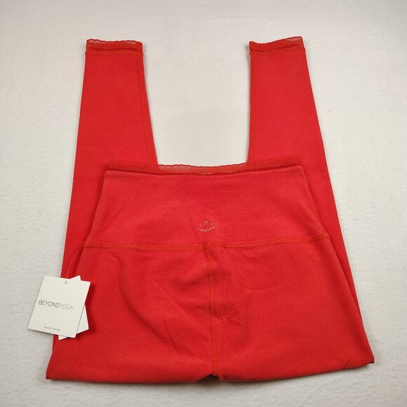 NEW Beyond Yoga Spacedye Allure Lace-Trim High Waisted Leggings Sz Large - Picture 5 of 15